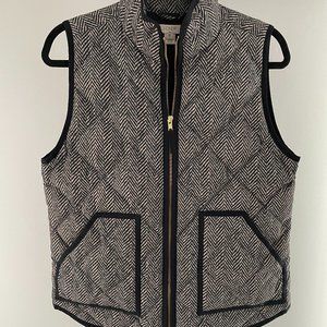 J Crew Houndstooth Puffer Vest